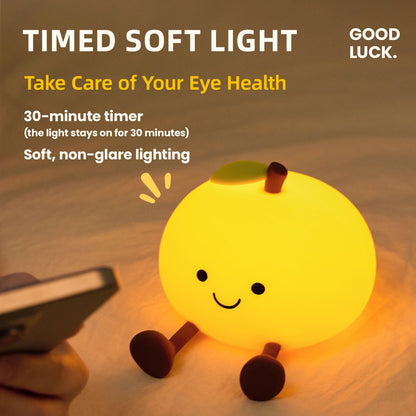 MeWaii® Happy Orange Silicone Squishy LED Night Light