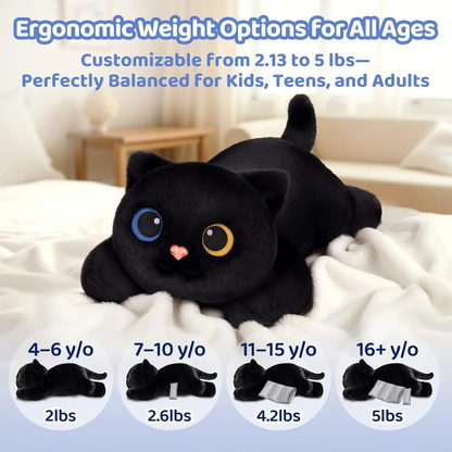 MeWaii® Black Cat Weighted Stuffed Animal