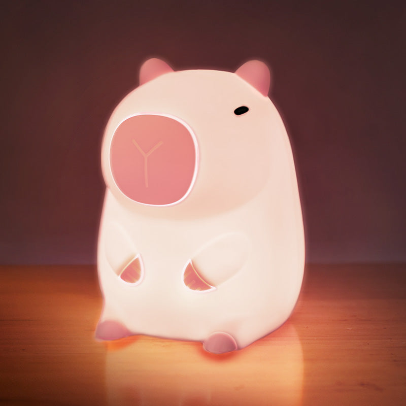 MeWaii® Capybara with Keychain Bundle Squishy Night Light - Perfect Gift