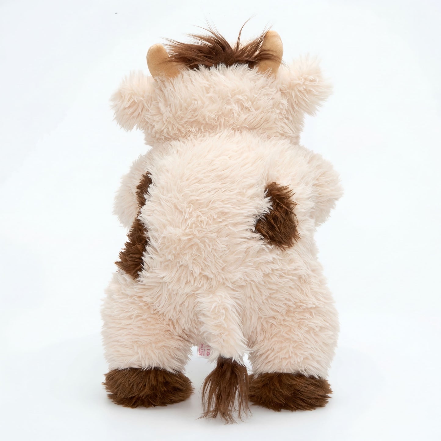 MeWaii® Brown Cow Fuzzy Long Haired Weighted Stuffed Animal